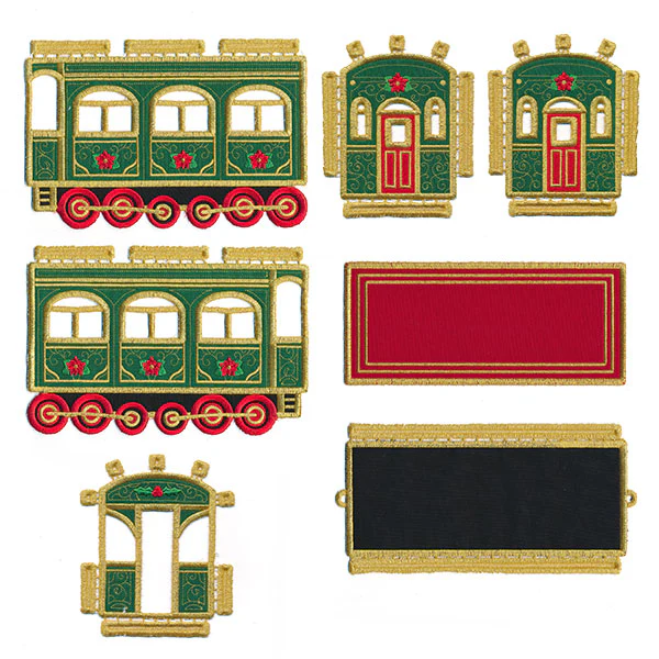 3D Christmas Train Car (In-the-Hoop) - Image 4