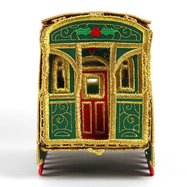 3D Christmas Train Car (In-the-Hoop) - Image 5
