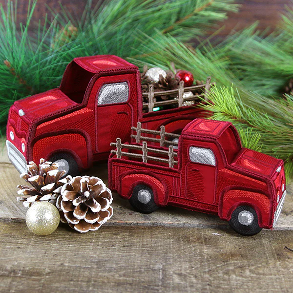 3D Classic Retro Truck (In-the-Hoop) - Image 3