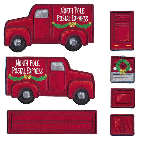 3D North Pole Mail Truck (In-the-Hoop) - Image 3