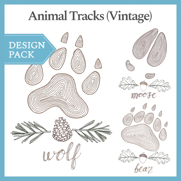 A Animal Tracks (Vintage) Design Pack - Image 4