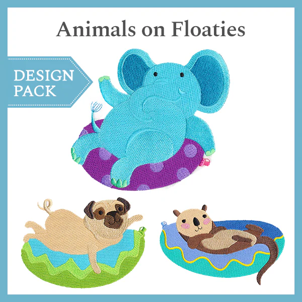 A Animals on Floaties Design Pack - Image 2