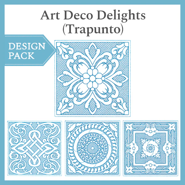 A Art Deco Delights (Trapunto) Design Pack - Image 4