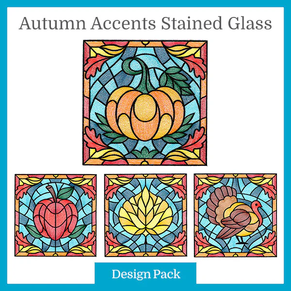 A Autumn Accents Stained Glass Design Pack - Image 3