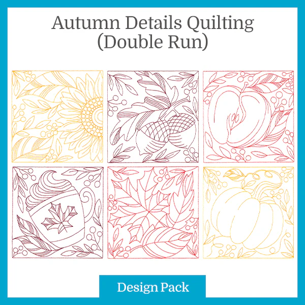 A Autumn Details Quilting (Double Run) Design Pack - Image 3