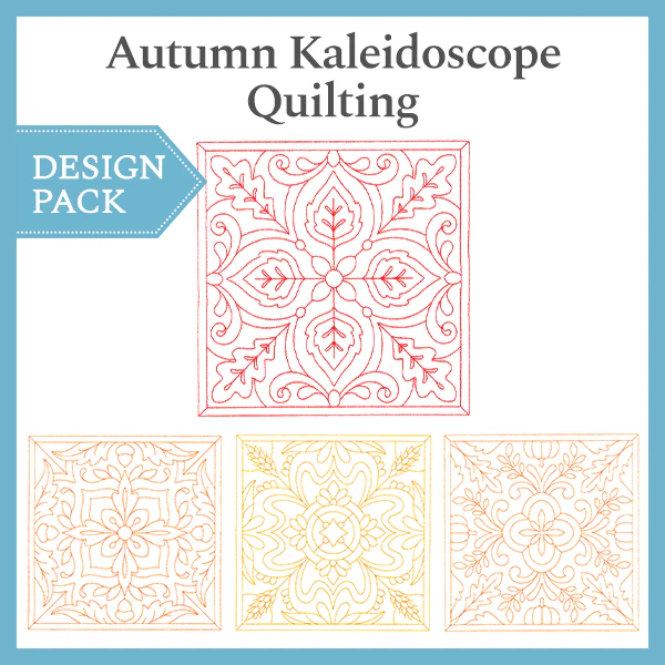 A Autumn Kaleidoscope Quilting Design Pack - Image 6