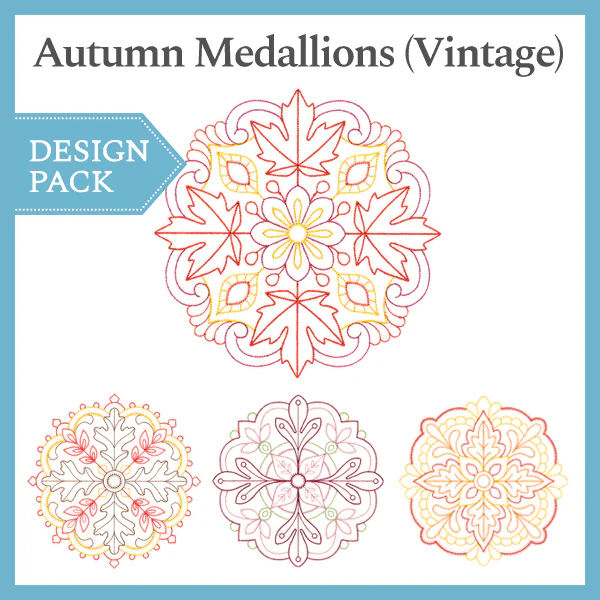 A Autumn Medallions (Vintage) Design Pack - Image 5