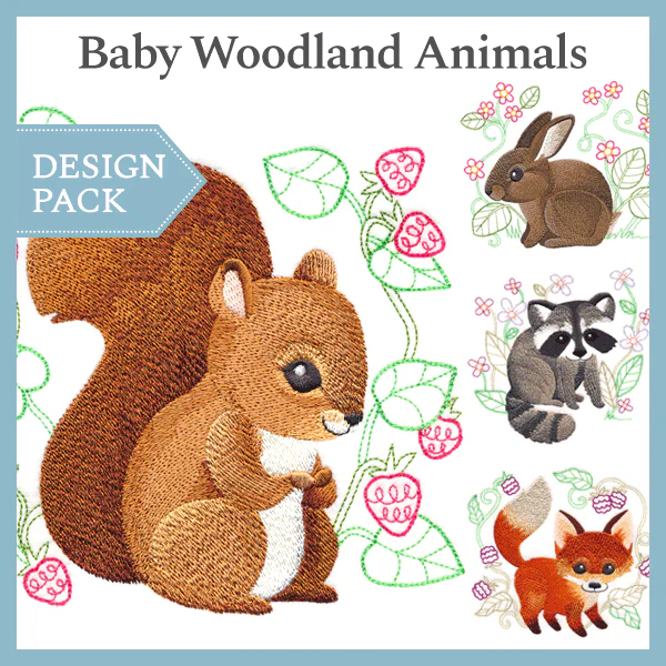 A Baby Woodland Animals Design Pack - Image 2