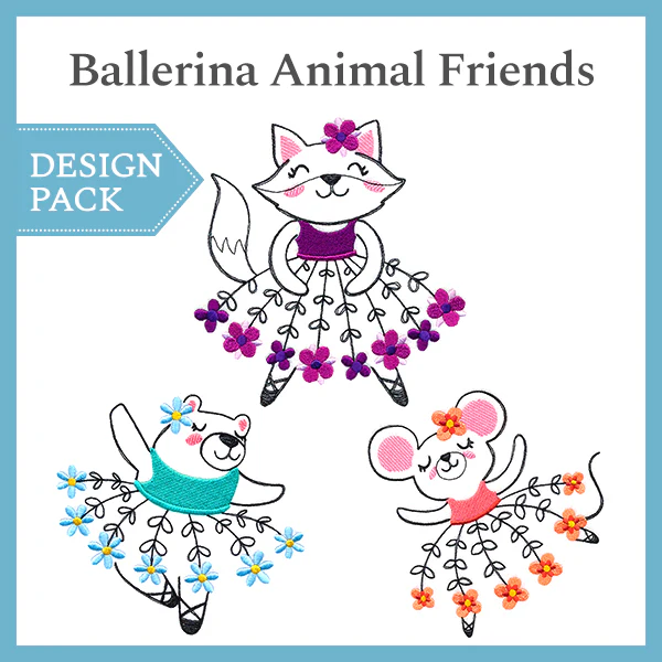 A Ballerina Animal Friends Design Pack - Image 4