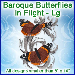 A Baroque Butterflies in Flight Design Pack - Image 2