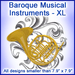 A Baroque Musical Instruments Design Pack