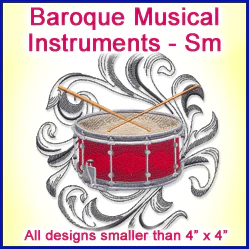 A Baroque Musical Instruments Design Pack - Image 4