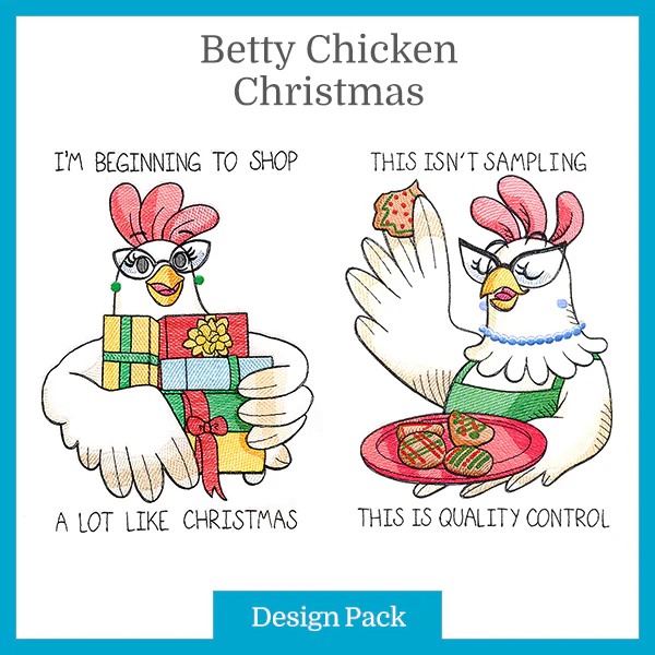 A Betty Chicken Christmas Design Pack - Image 2