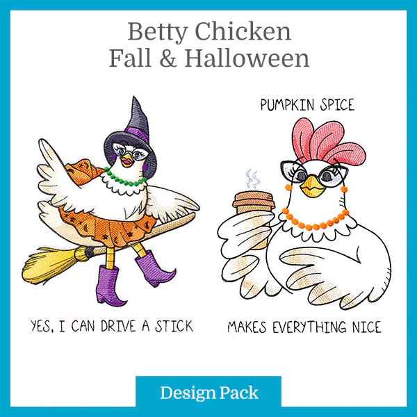 A Betty Chicken Fall & Halloween Design Pack - Image 2
