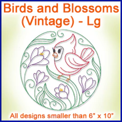 A Birds and Blossoms (Vintage) Design Pack - Image 3