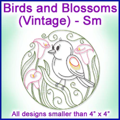 A Birds and Blossoms (Vintage) Design Pack - Image 5