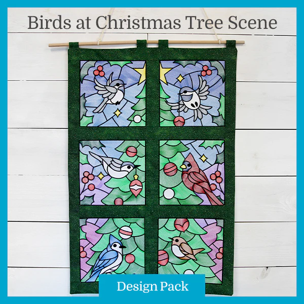 A Birds at Christmas Tree Scene (Design Pack) - Image 2