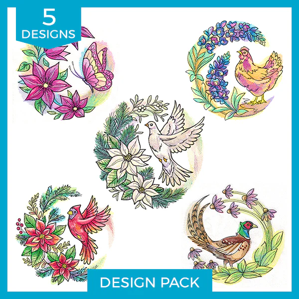 A Blooming Wreath Design Pack - Image 5