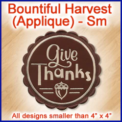 A Bountiful Harvest (Applique) Design Pack - Image 5