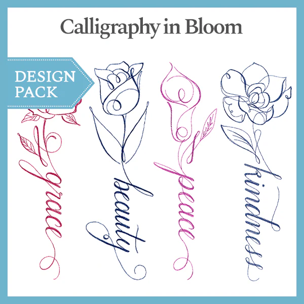 A Calligraphy in Bloom Design Pack - Image 4