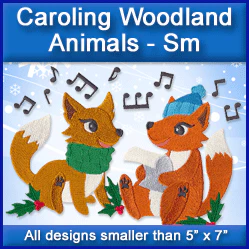 A Caroling Woodland Animals Design Pack - Image 2