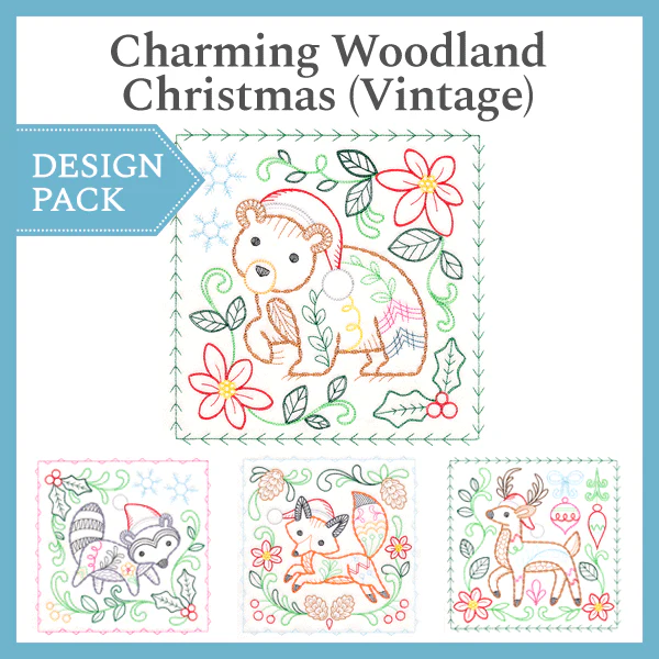 A Charming Woodland Christmas (Vintage) Design Pack - Image 3