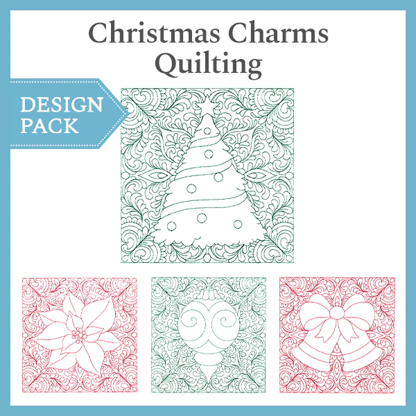 A Christmas Charms Quilting Design Pack - Image 4