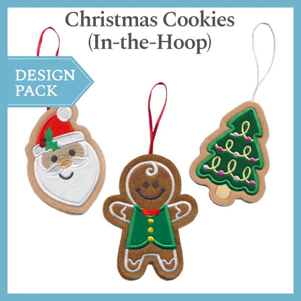A Christmas Cookies (In-the-Hoop) Design Pack - Image 3