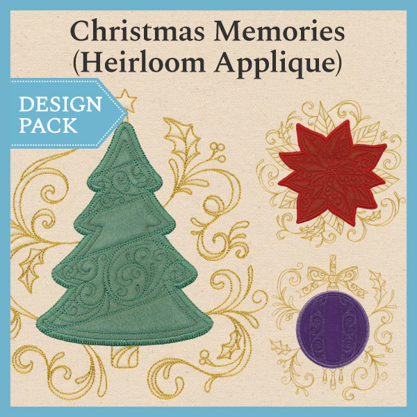 A Christmas Memories (Heirloom Applique) Design Pack - Image 6
