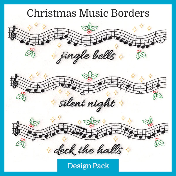 A Christmas Music Borders Design Pack - Image 3