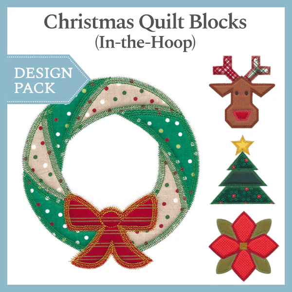 A Christmas Quilt Blocks (In-the-Hoop) Design Pack - Image 5