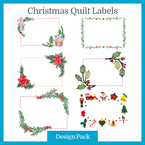 A Christmas Quilt Labels Design Pack - Image 2