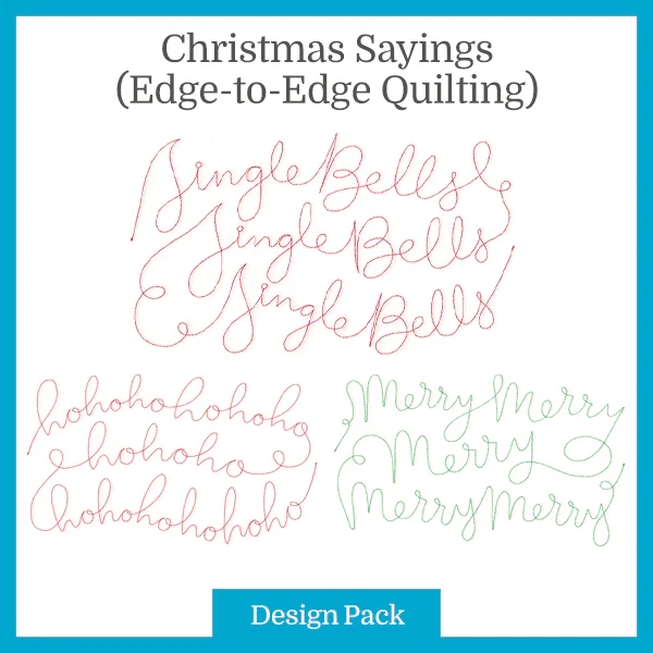 A Christmas Sayings (Edge-to-Edge Quilting) Design Pack - Image 2