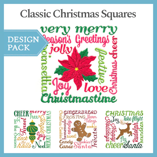 A Classic Christmas Squares Design Pack - Image 2