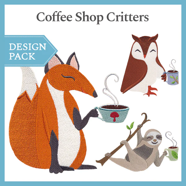 A Coffee Shop Critters Design Pack - Image 3
