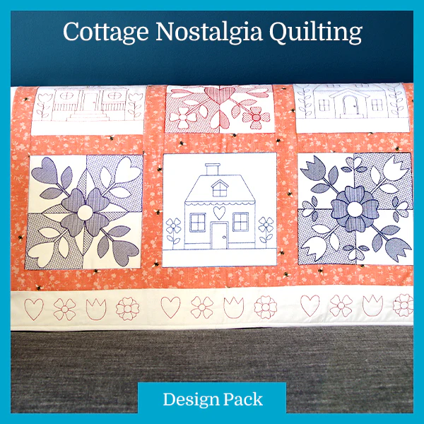 A Cottage Nostalgia Quilting (Double Run) (Trapunto) Design Pack - Image 2