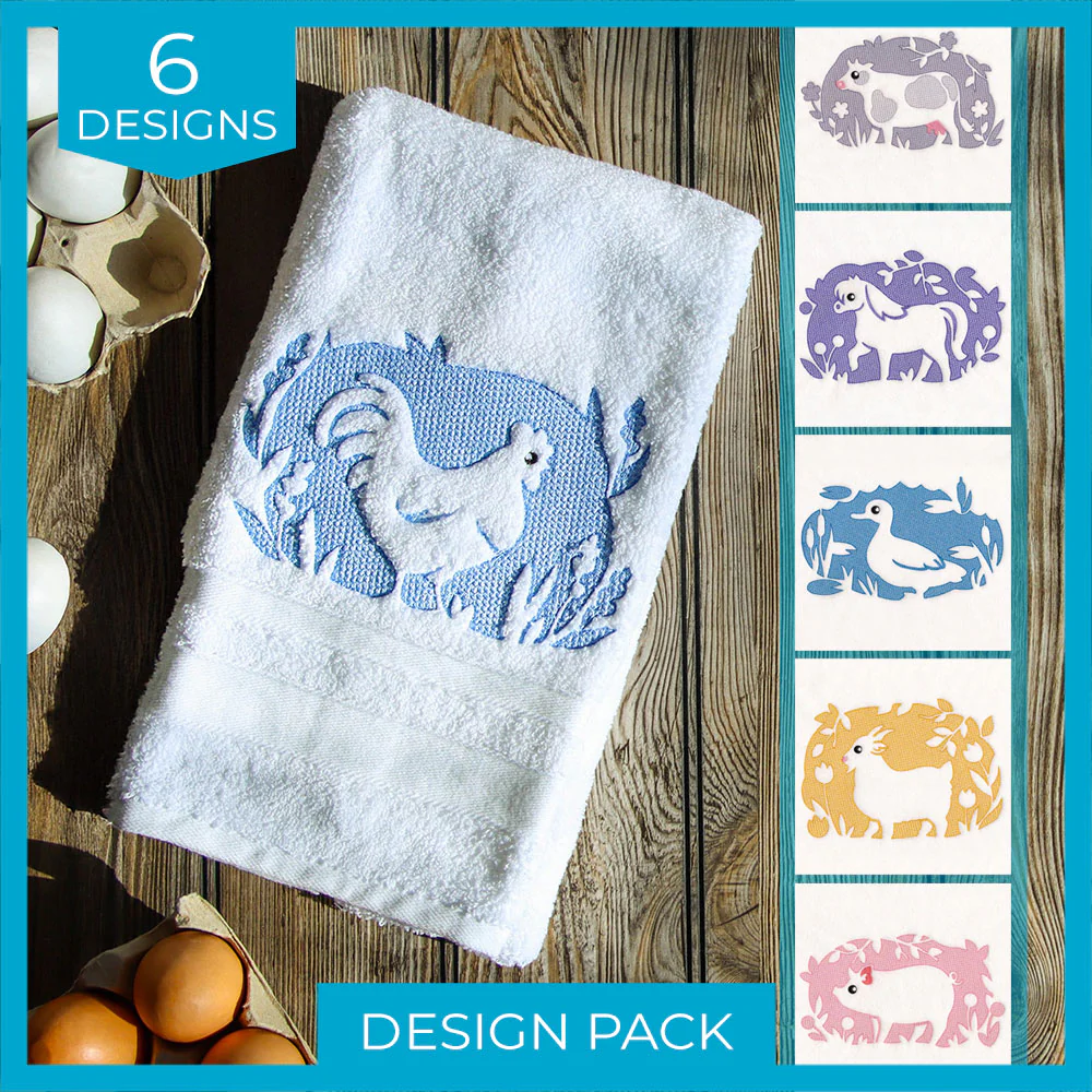 A Country Animals (Embossed) Design Pack - Image 2