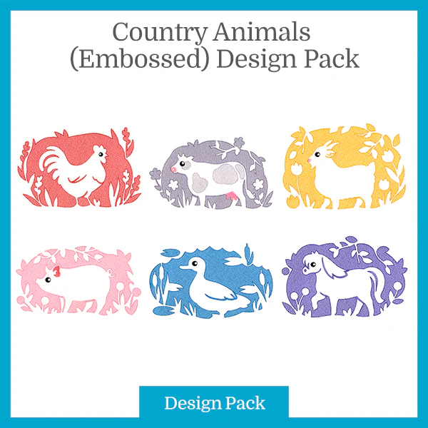 A Country Animals (Embossed) Design Pack - Image 4