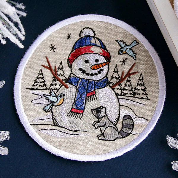A Country Snowman Coasters (In-the-Hoop) Design Pack - Image 28