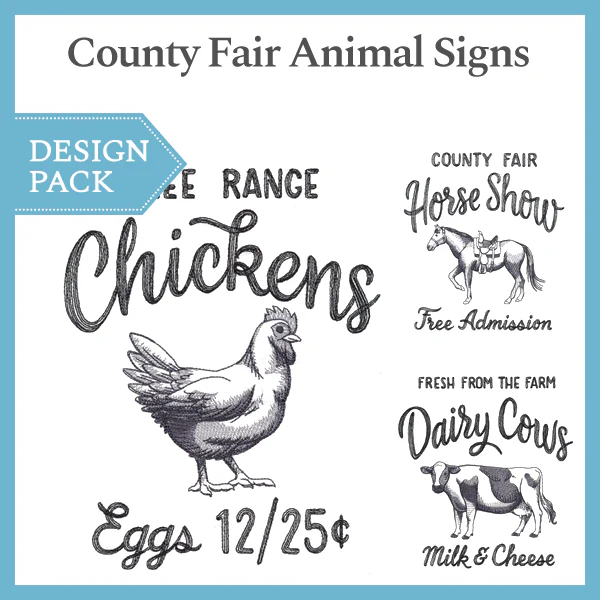 A County Fair Animal Signs Design Pack - Image 2