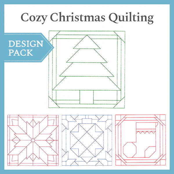 A Cozy Christmas Quilting Design Pack - Image 4