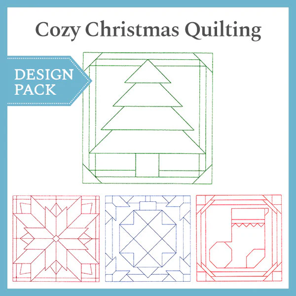A Cozy Christmas Quilting Design Pack - Image 7