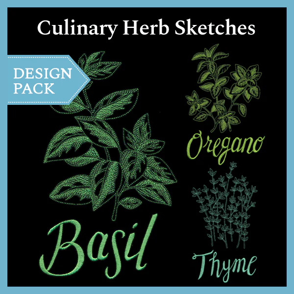 A Culinary Herb Sketches Design Pack - Image 2