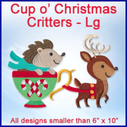 A Cup o' Christmas Critters Design Pack
