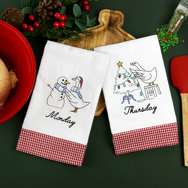 A Days of the Week Christmas Geese Design Pack - Image 4