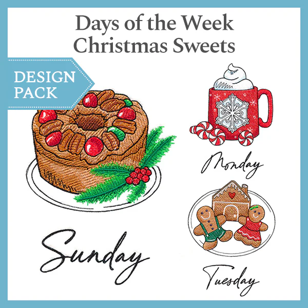 A Days of the Week Christmas Sweets Design Pack - Image 3