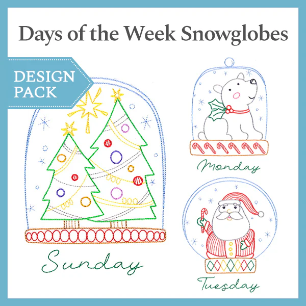 A Days of the Week Snowglobes Design Pack - Image 2