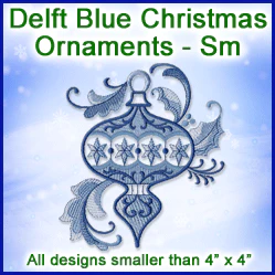 A Delft Blue Christmas Ornaments Design Pack - Image 2