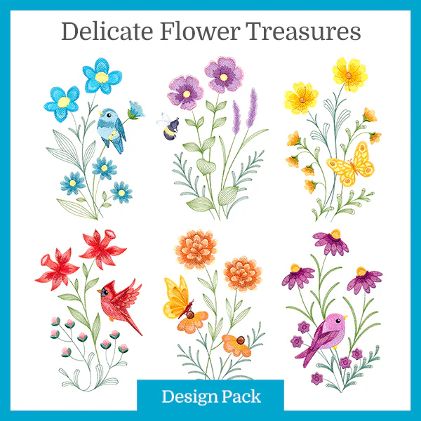 A Delicate Flower Treasures Design Pack - Image 7