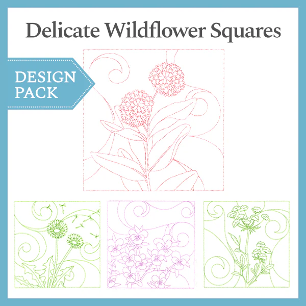 A Delicate Wildflower Squares Design Pack - Image 5